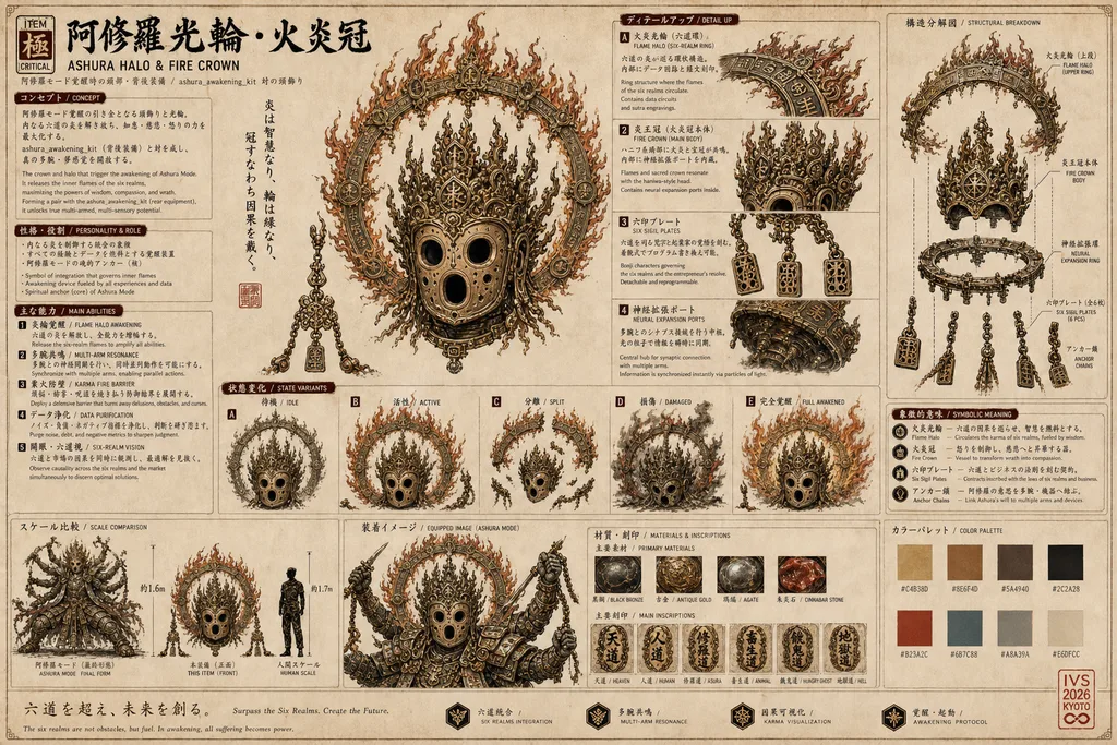 Ashura Halo & Fire Crown