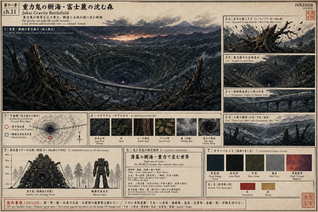 Jukai Gravity Battlefield — The Sinking Sea of Trees