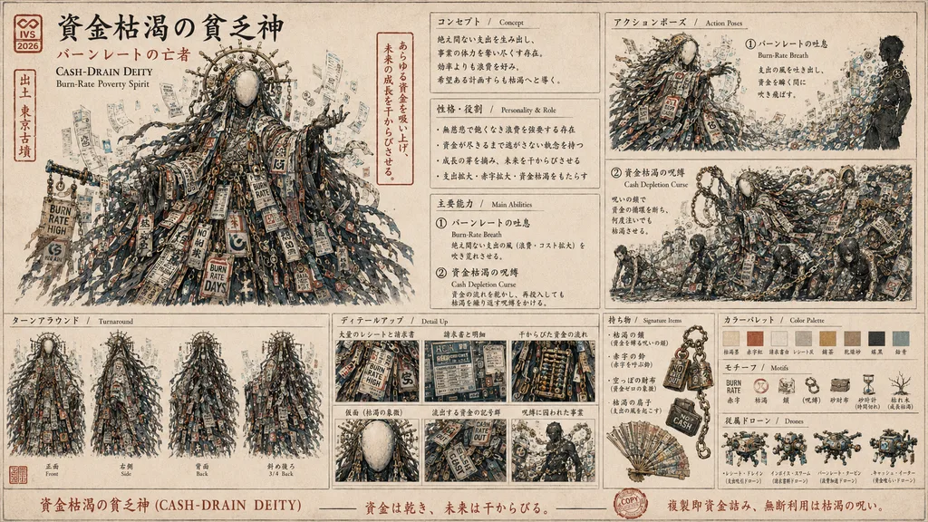 Cash-Drain Deity (Burn-Rate Poverty Spirit)